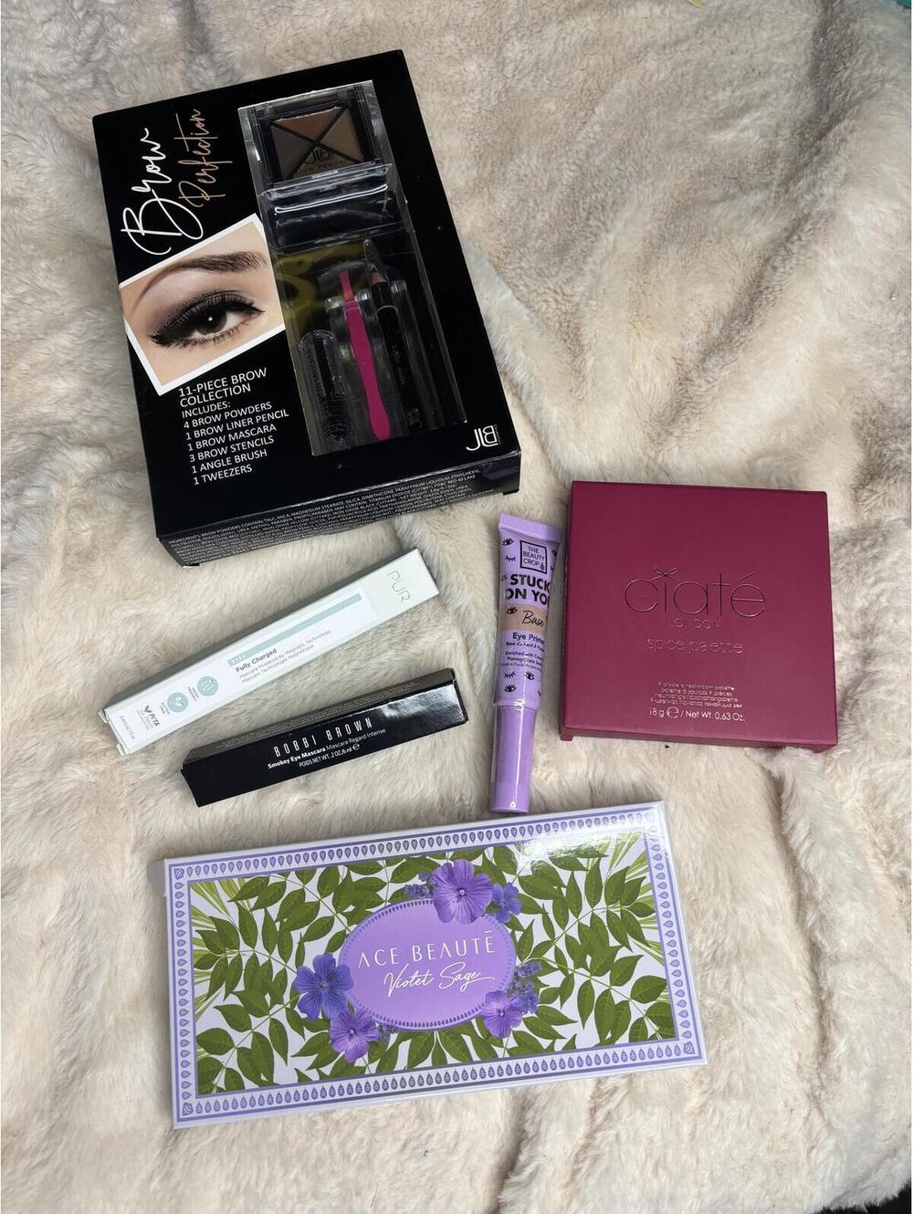 Eye Makeup Bundle Bobbi Brown Mascara Eye Primer Eyeshadow Palette Brow Kit